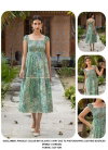 DR0022 Mint Green Cotton Printed Ladies One Piece Western Dress Orders In India